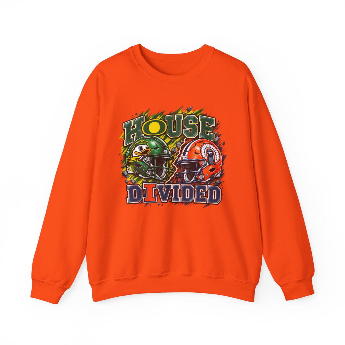 House Divided Graphic Crewneck Sweatshirt - Oregon vs. Illinois
