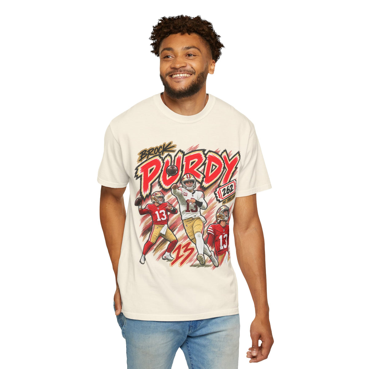 Brock Purdy, MR. IRRELEVANT Graphic T-Shirt - Sunday Standouts Sketch Series