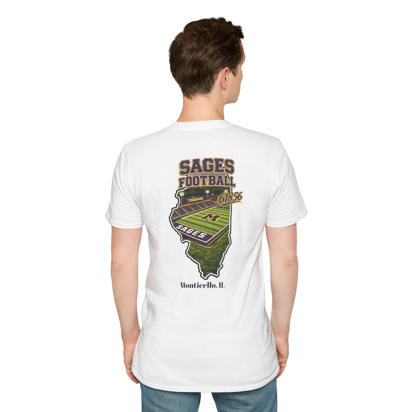 Graphic Sages Field in Illinois Border T-Shirt