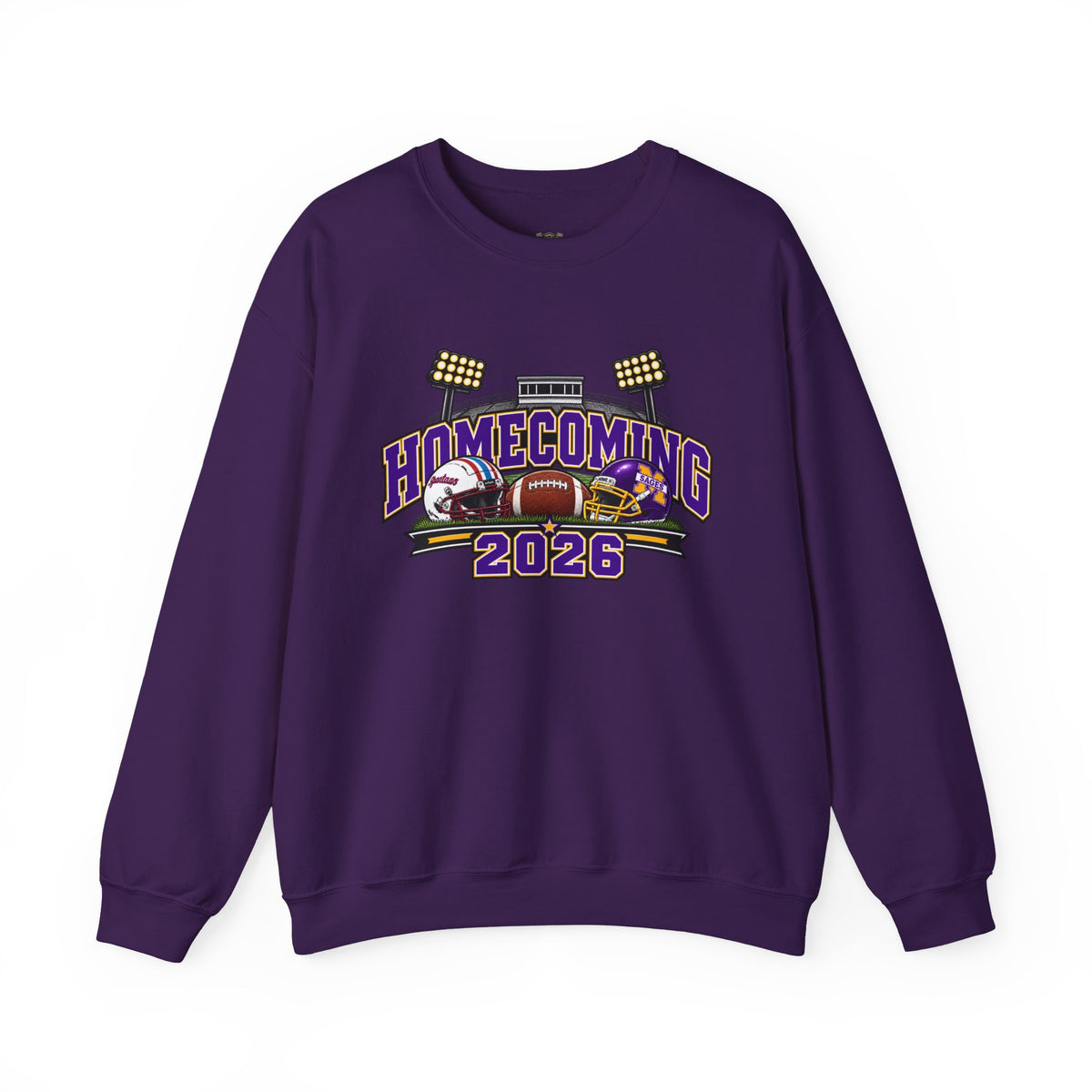 Homecoming 2026 Crewneck Sweatshirt — Football Stadium Design