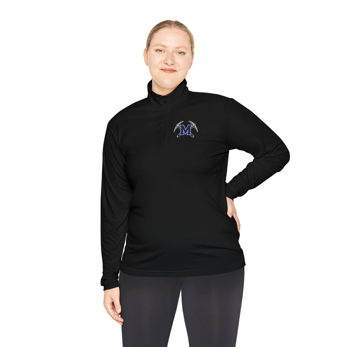 Miners Block M Logo Quarter Zip Pullover