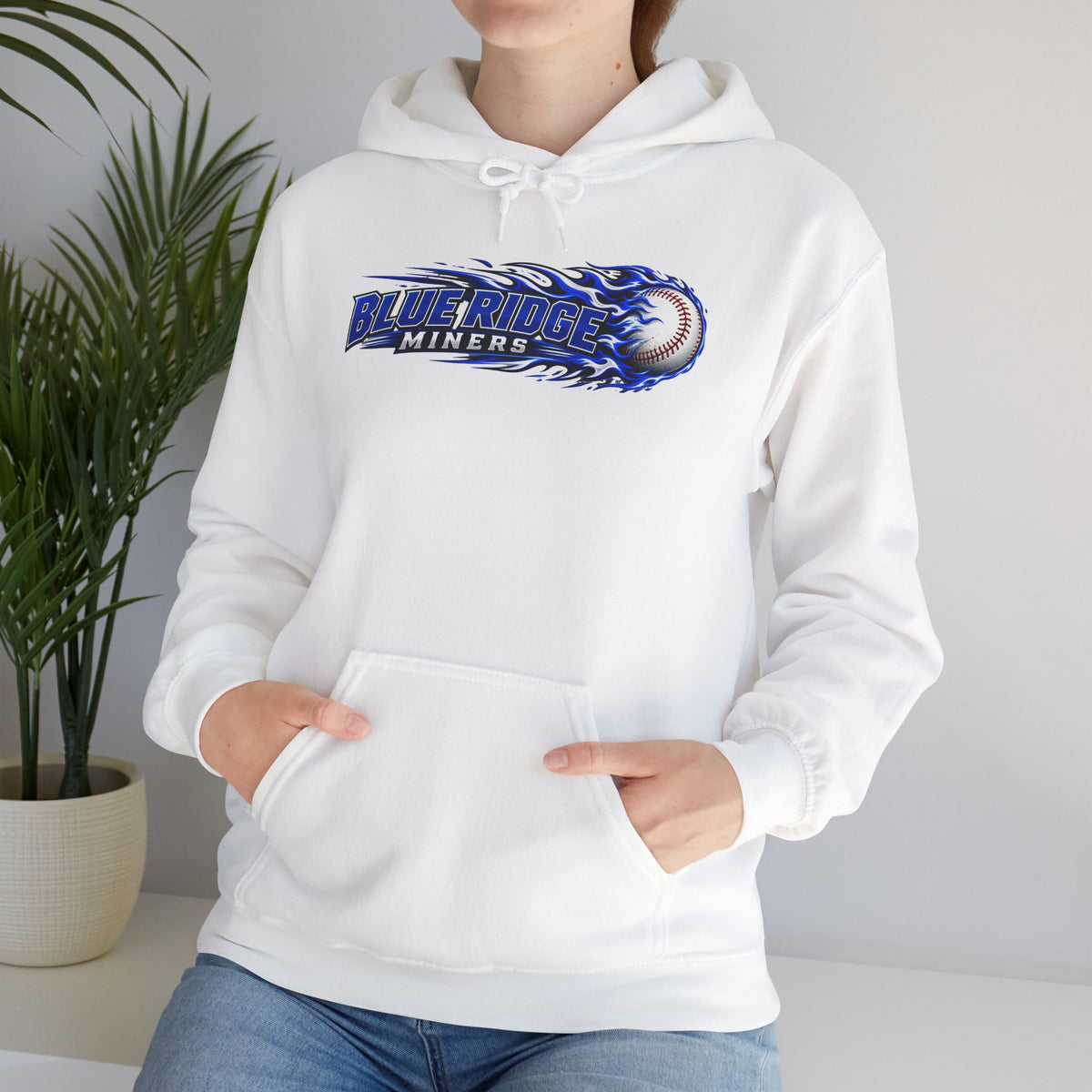 Blue Ridge Miners Flaming Baseball Hoodie – Flaming Ball Hoodie