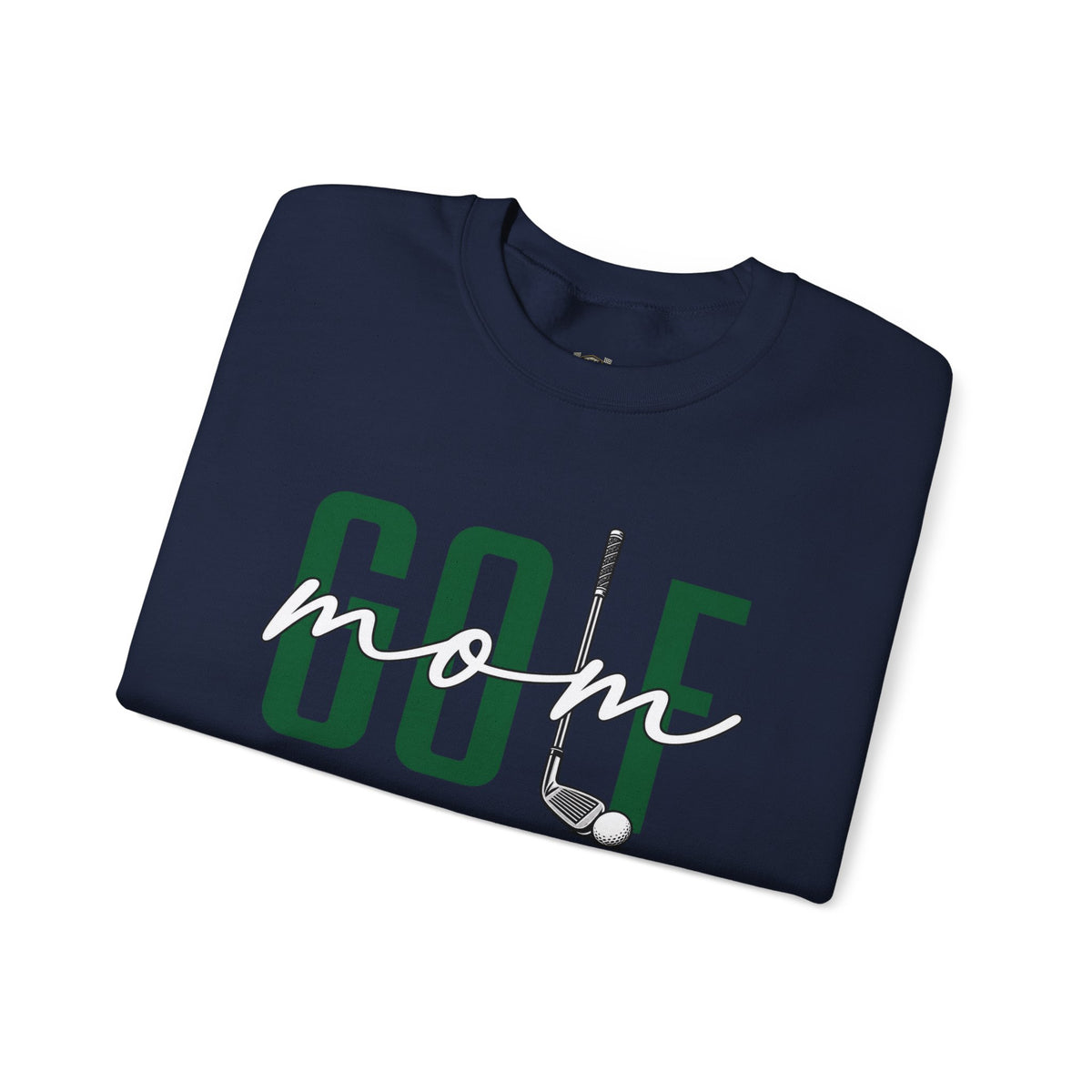 Golf Mom Crewneck Sweatshirt — 'MOM Graphic with Ball