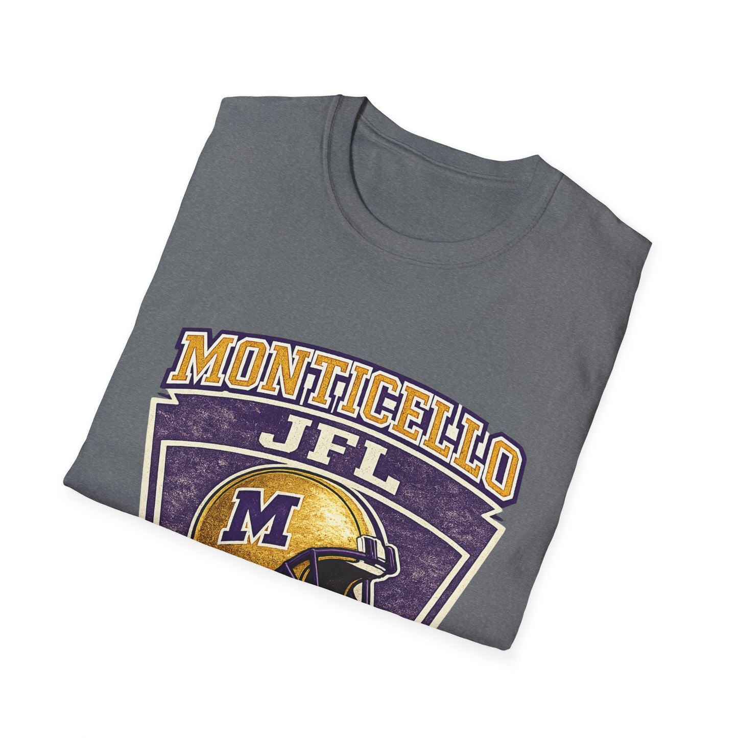Monticello JFL Football T‑Shirt — Vintage Helmet Tee