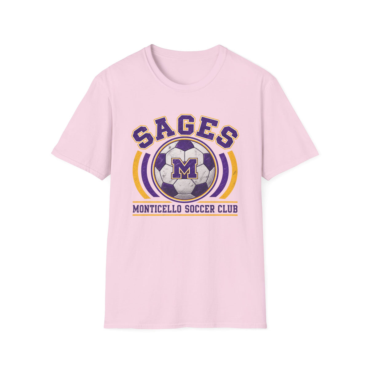 CUSTOMIZABLE Sages Soccer Club T-Shirt — YOUR NAME AND NUMBER