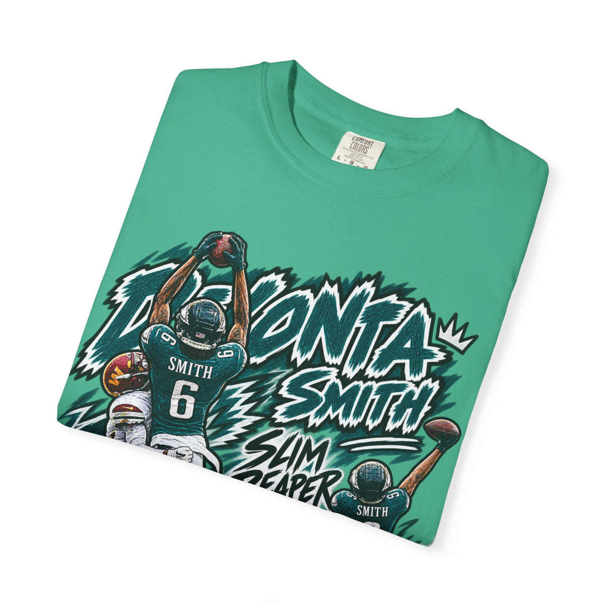 Devonta Smith, SLIM REAPER Graphic T-Shirt - Sunday Standouts Sketch Series