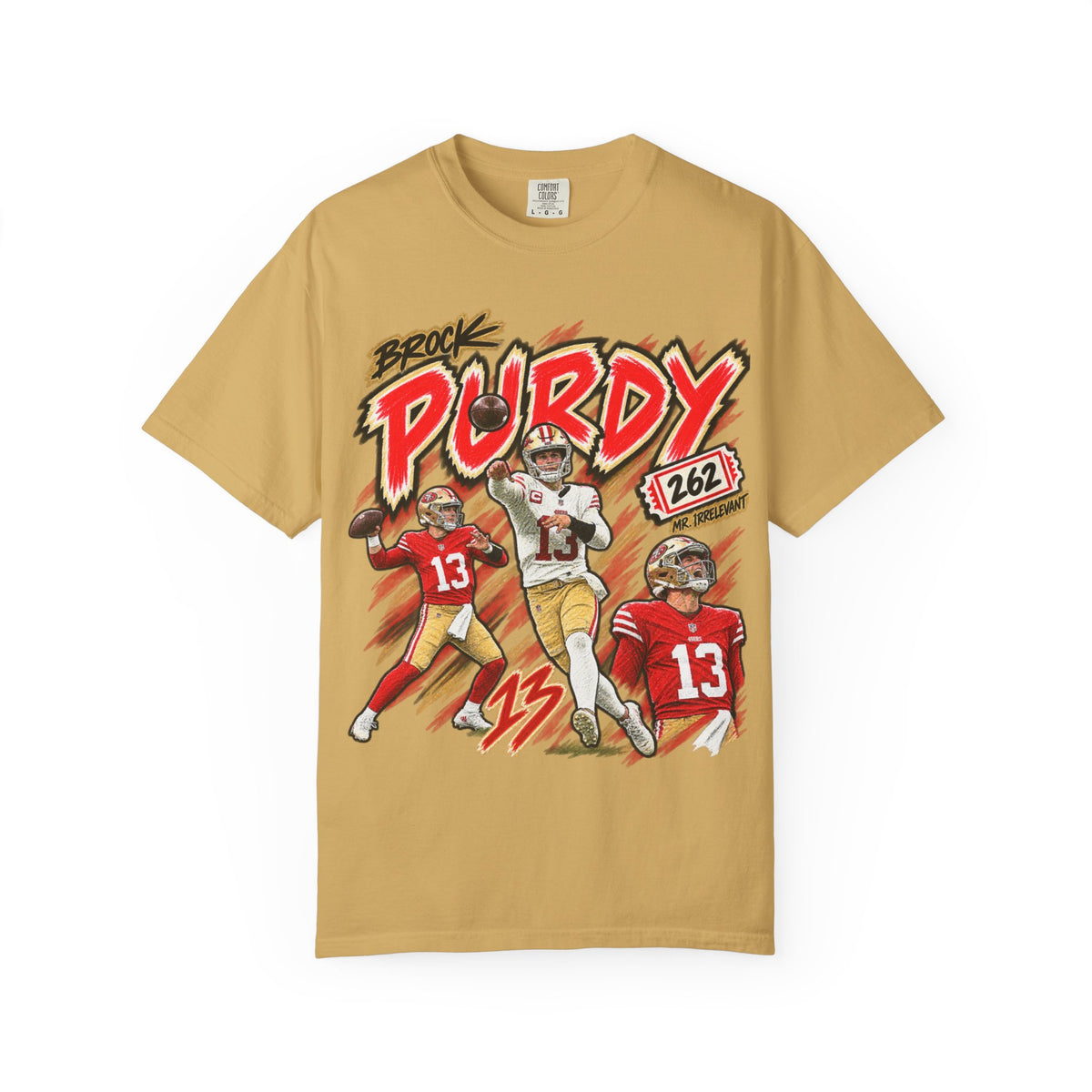 Brock Purdy, MR. IRRELEVANT Graphic T-Shirt - Sunday Standouts Sketch Series