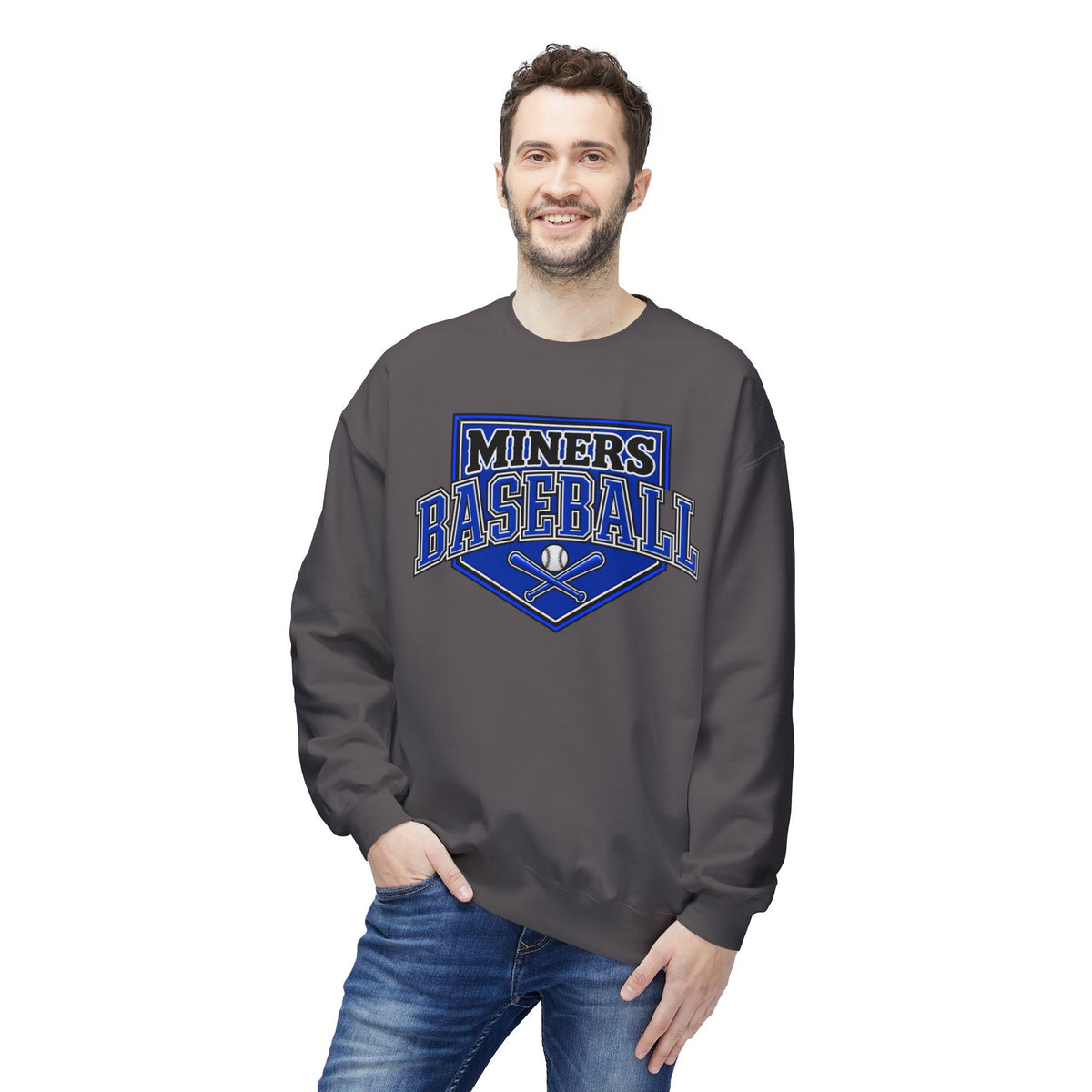 Miners Baseball Crewneck Sweatshirt