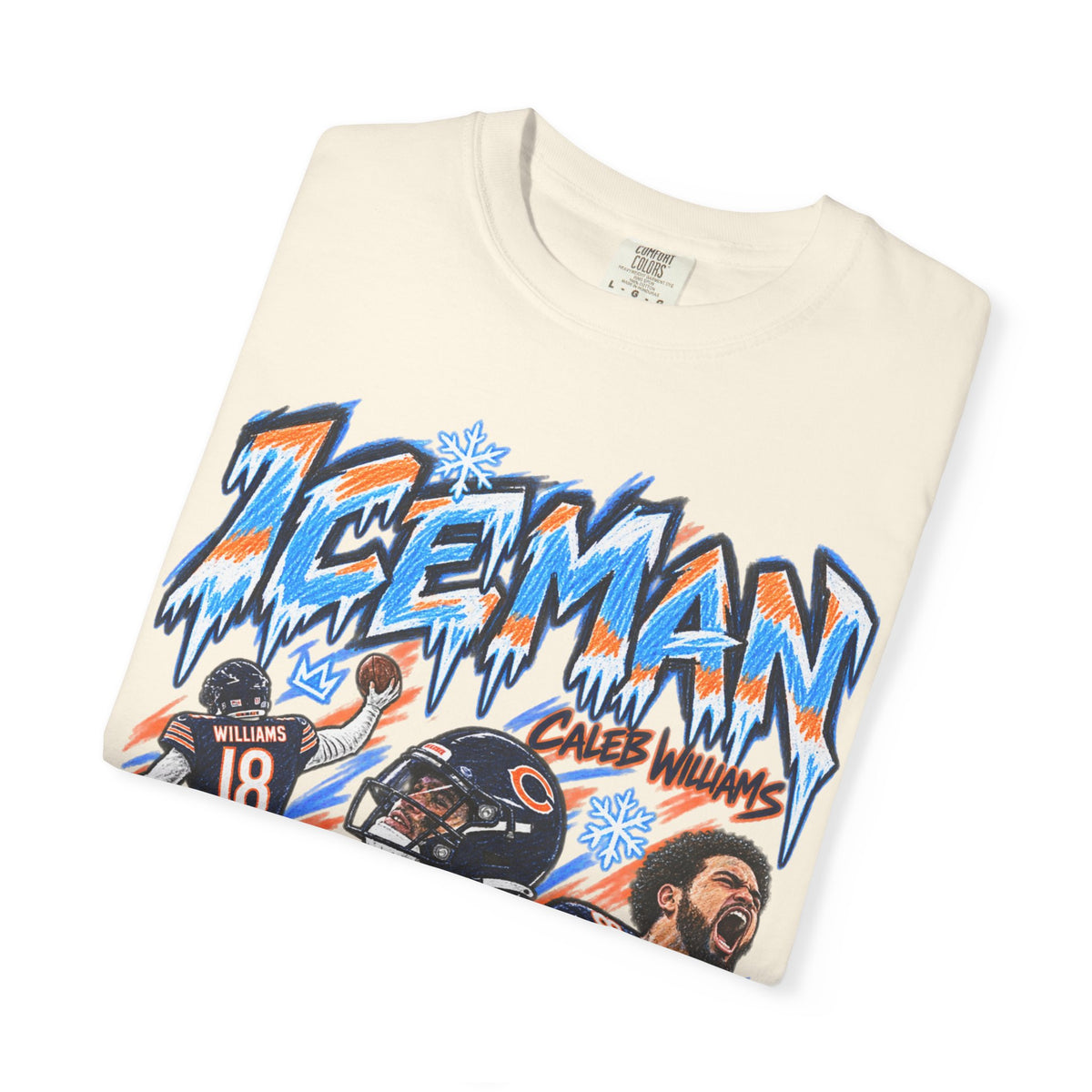 Caleb Williams, ICEMAN Graphic T-Shirt - Sunday Standouts Sketch Series