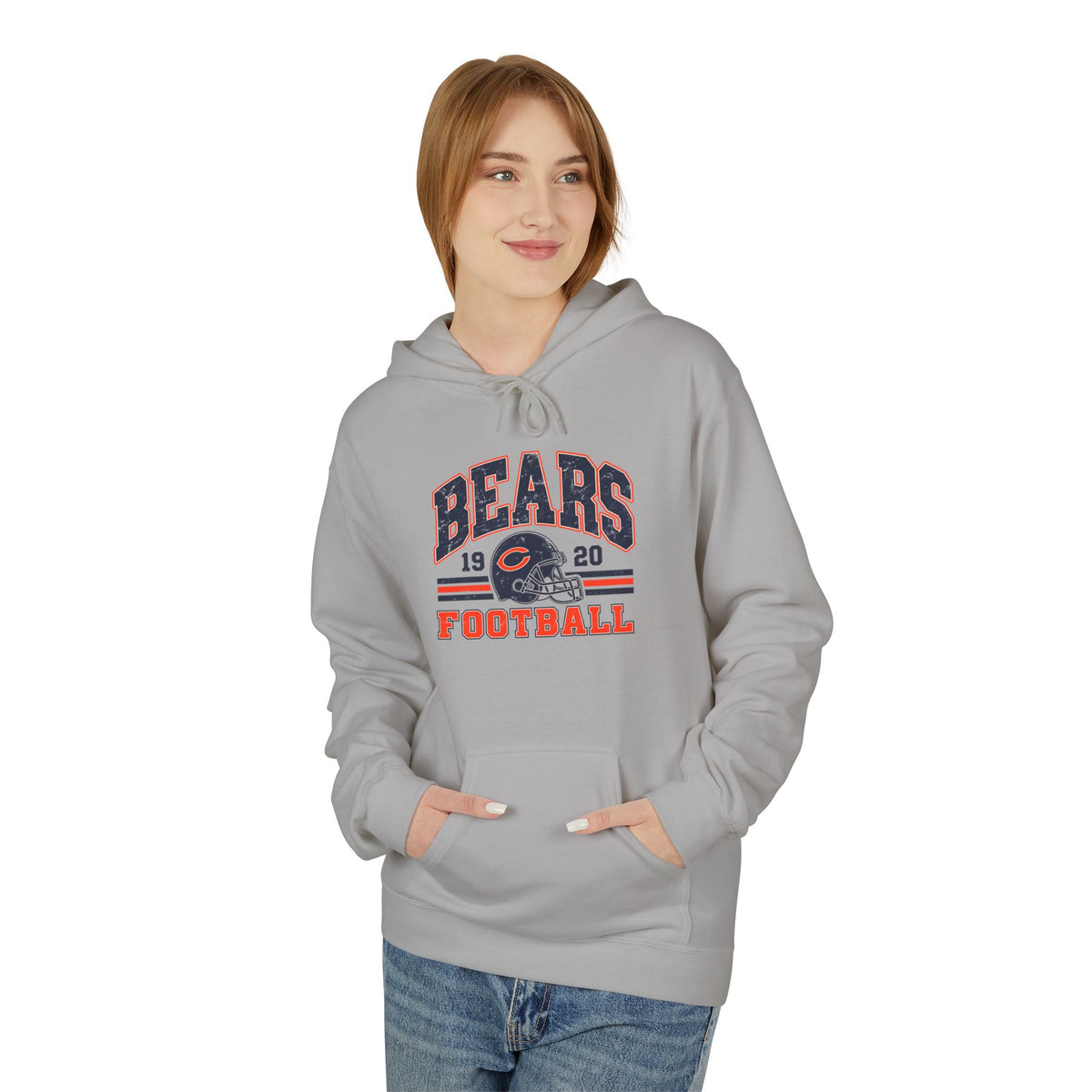 Bears Football Hoodie — Vintage 1920 Helmet Team Pullover
