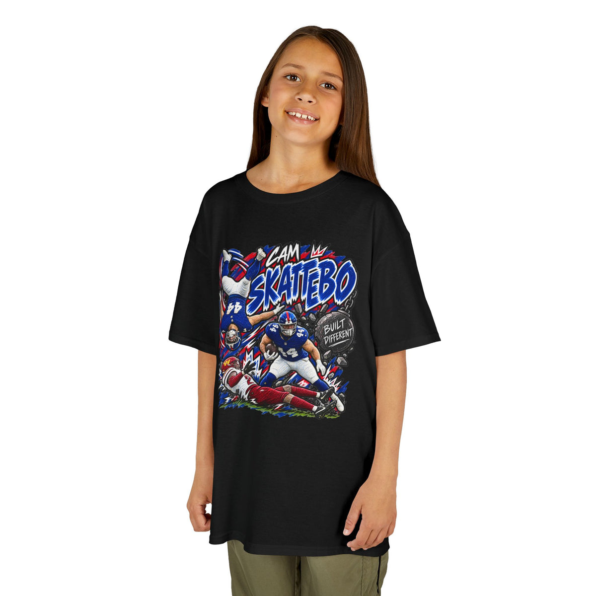 YOUTH Cam Skattebo Graphic T-Shirt - Sunday Standouts Sketch Series