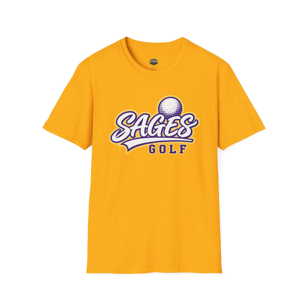 Sages Golf Team T‑Shirt — Vintage Script Golf Ball Logo