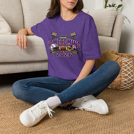 Homecoming 2026 Football T-Shirt — Stadium Lights & Helmets Game Day Tee