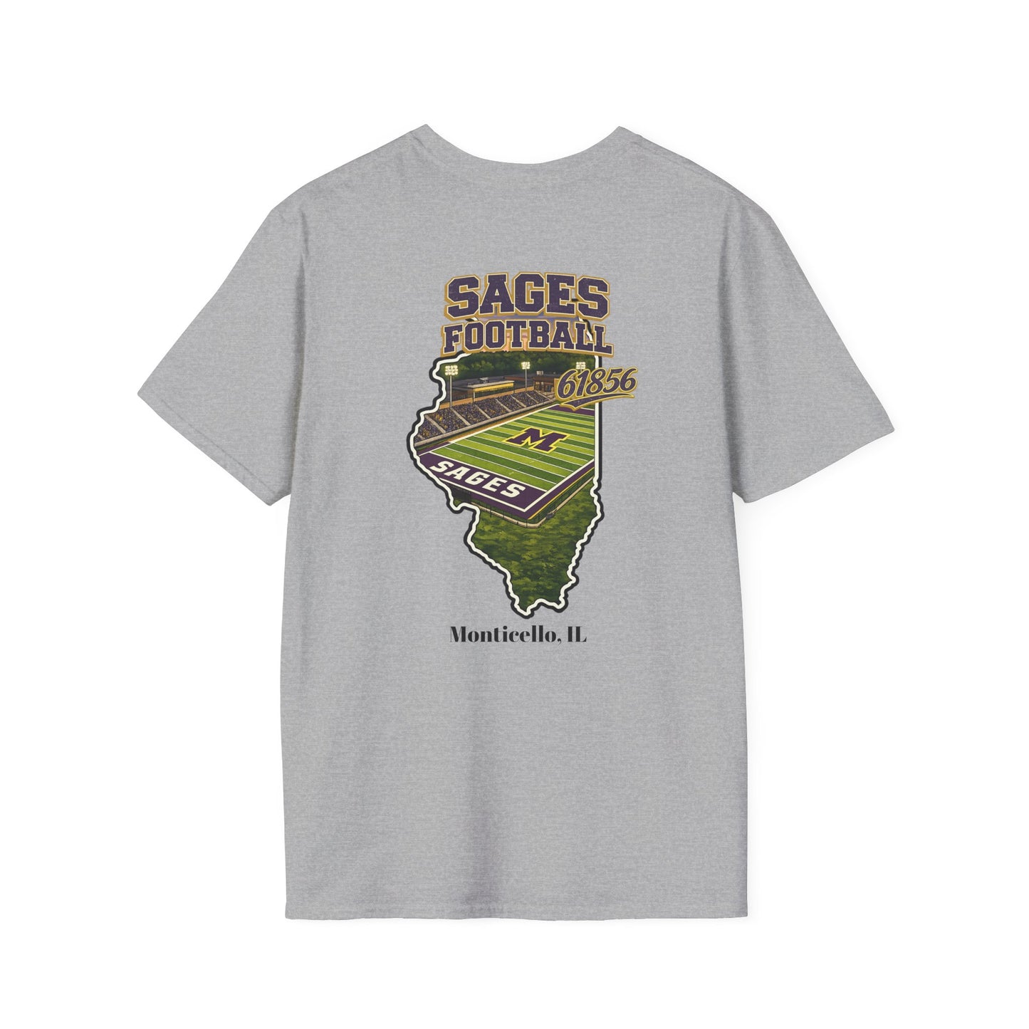 Graphic Sages Field in Illinois Border T-Shirt