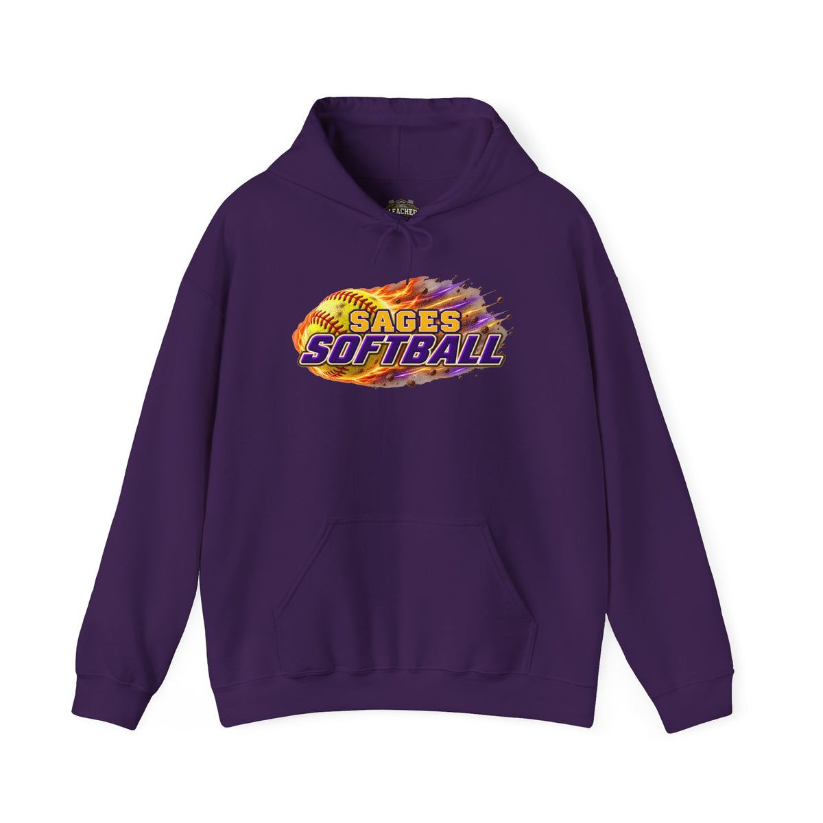 Sages Flaming Softball Hoodie
