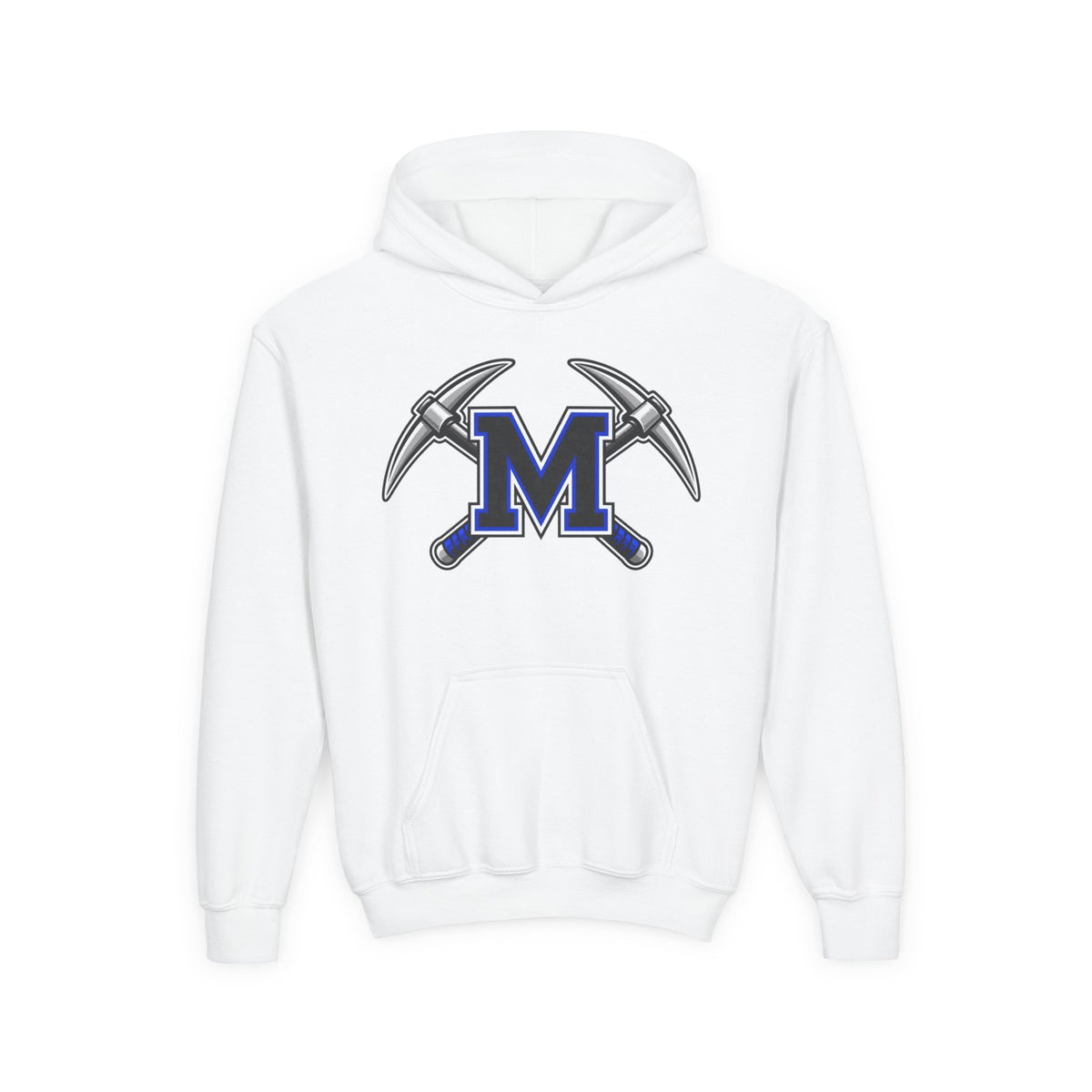 YOUTH Miners M Logo Hoodie - Cross Pickaxe Graphic M Logo