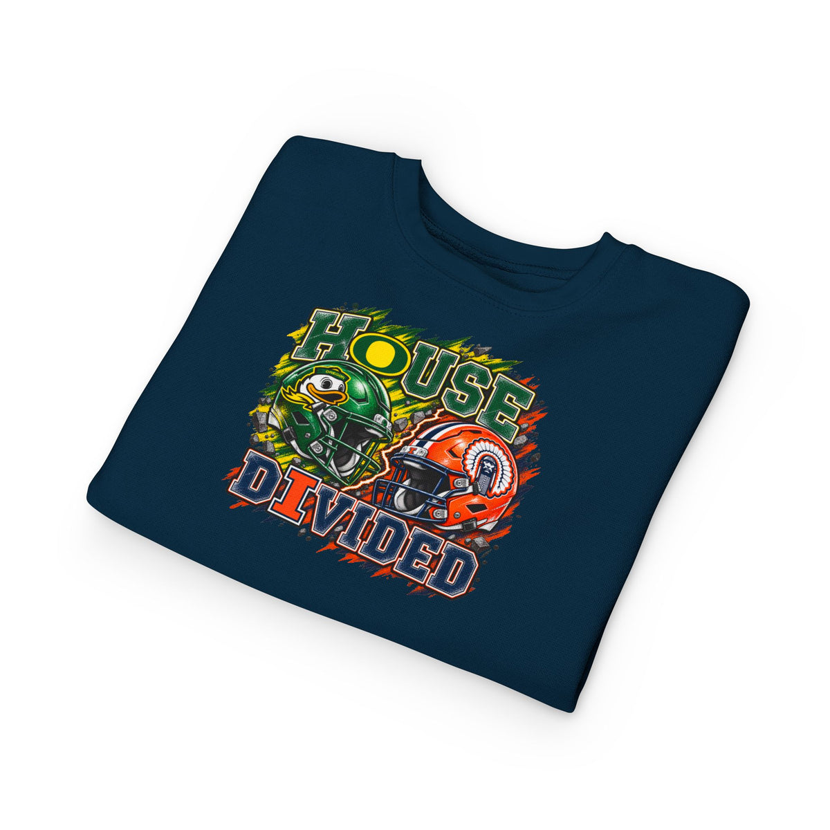 TODDLER House Divided Sweatshirt - Illinois vs Oregon