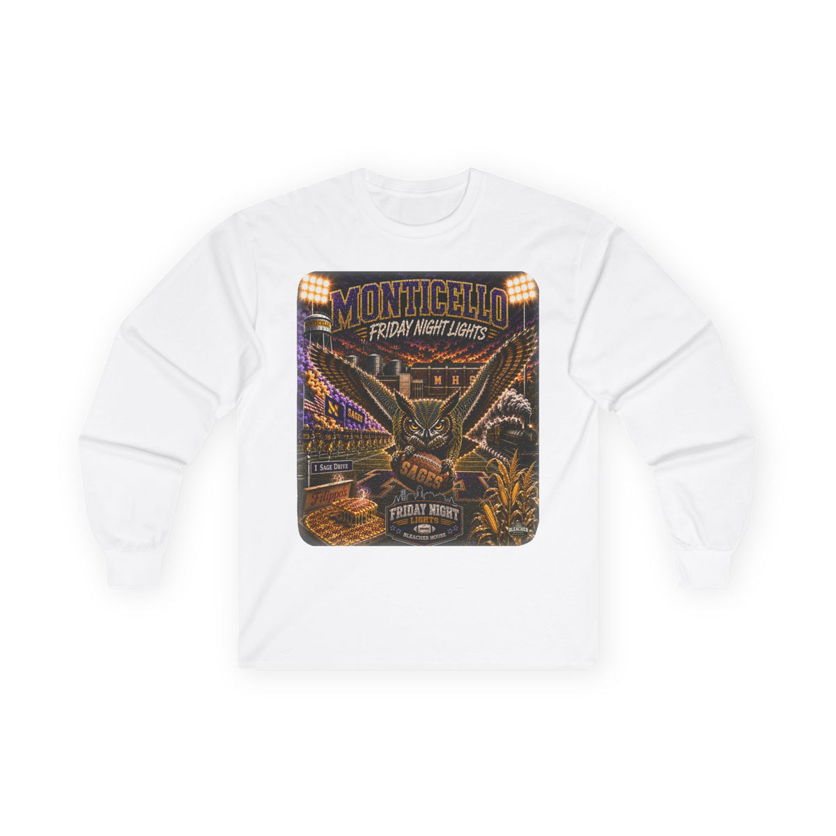 Friday Night Lights Long Sleeve Tee - MONTICELLO Edition