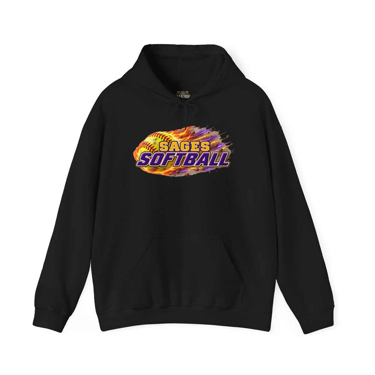 Sages Flaming Softball Hoodie