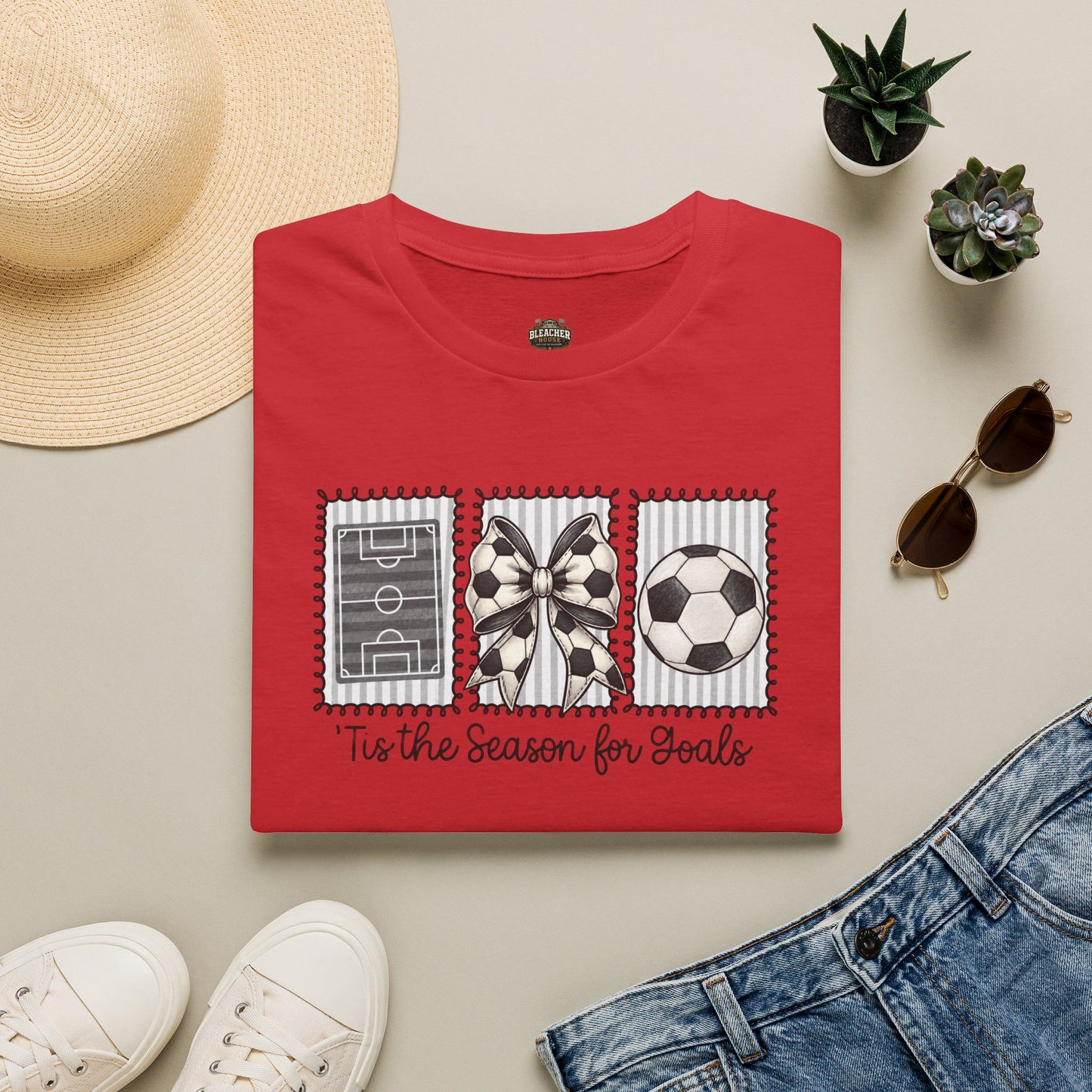 Soccer T‑Shirt — "Tis the Season for Goals"  Soccer Tee