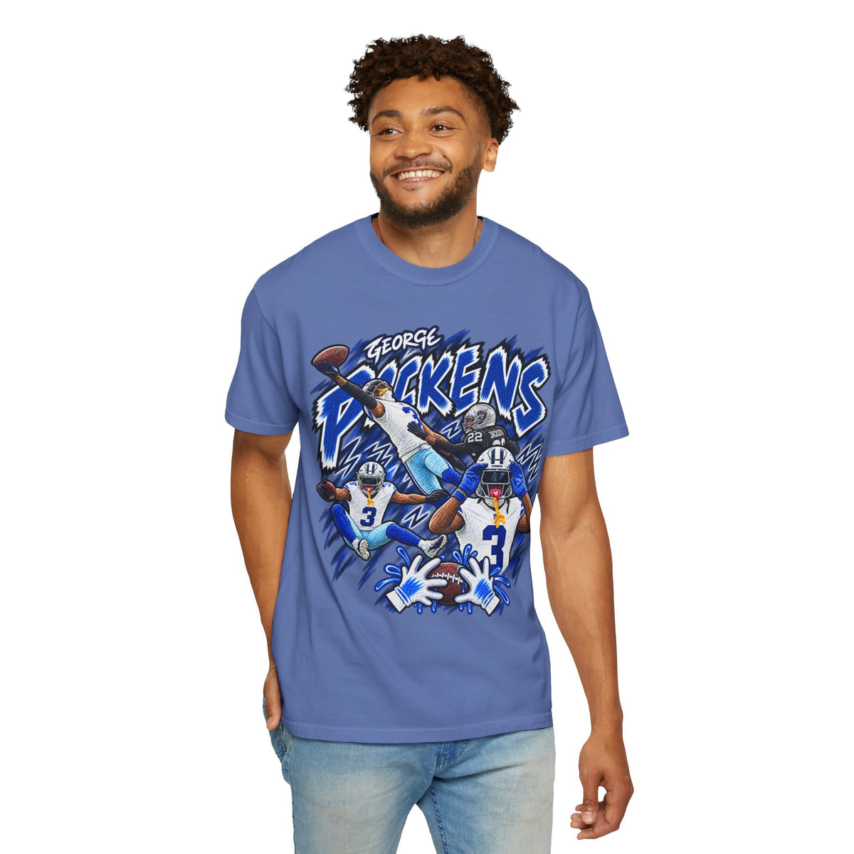 George Pickens Graphic T-Shirt - Sunday Standouts Sketch Series