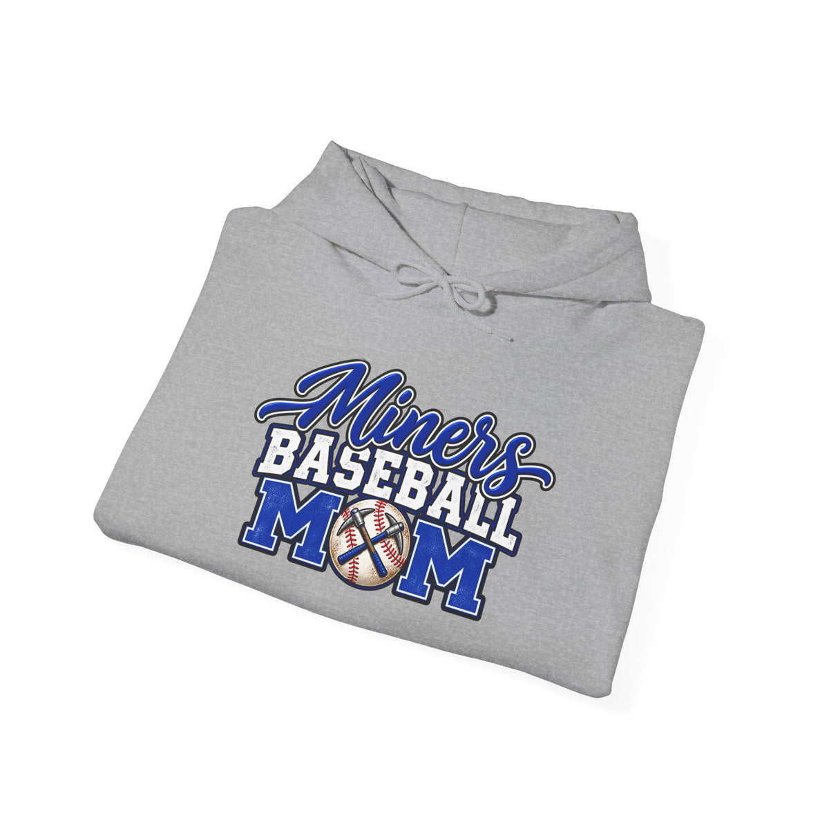 Miners Baseball Mom Hoodie – Supportive Team Spirit Pullover