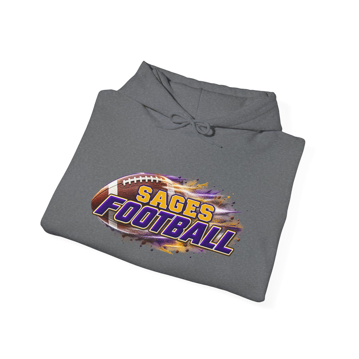 Sages Flaming Football Hoodie
