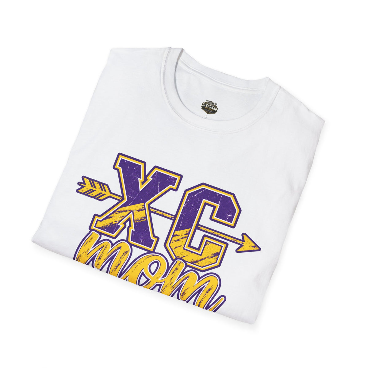 XC Mom T‑Shirt – Cross Country Mom Graphic Tee (Arrow & Varsity Lettering)