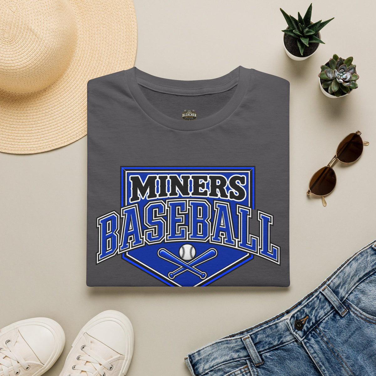 Miners Baseball T-Shirt — Team Logo Sports Tee