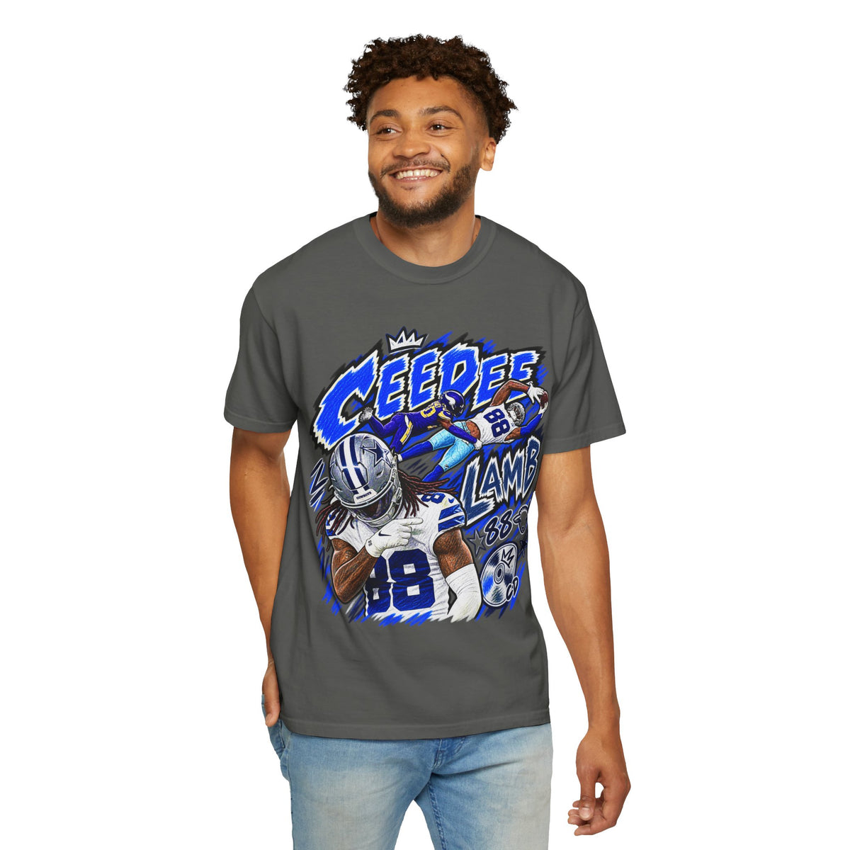 CeeDee Lamb Graphic T-Shirt - Sunday Standouts Sketch Series