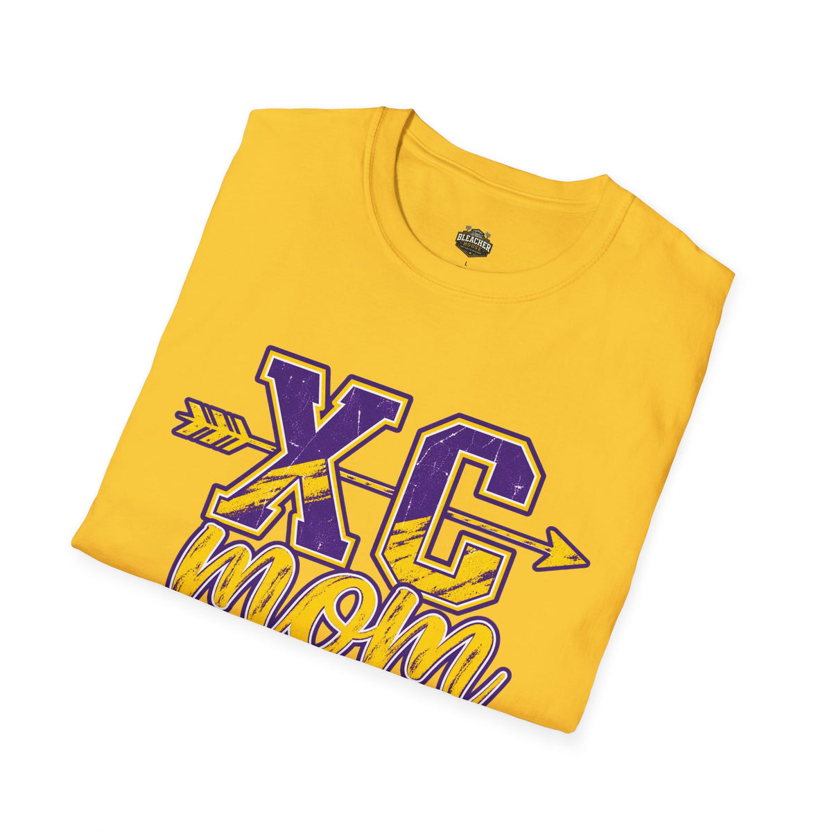 XC Mom T‑Shirt – Cross Country Mom Graphic Tee (Arrow & Varsity Lettering)