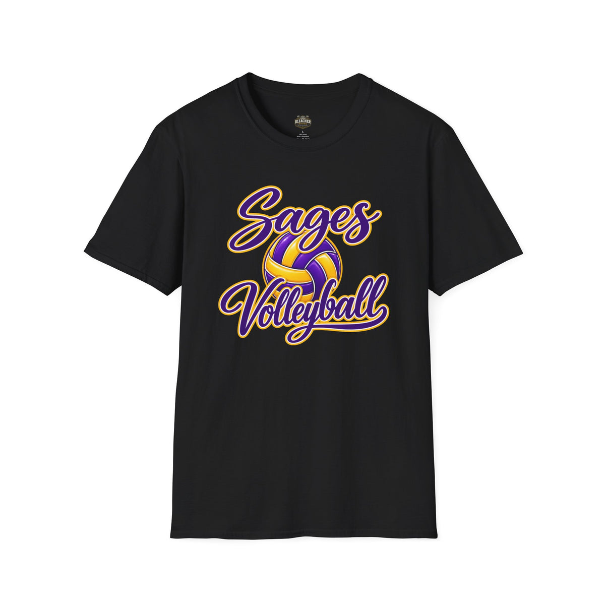 Sages Volleyball T-Shirt — Purple & Gold Team Tee