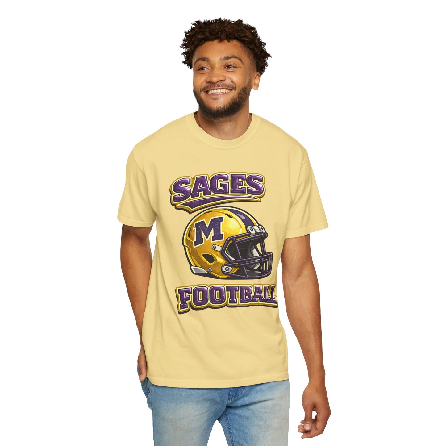 Sages Football Shiny Helmet T-Shirt