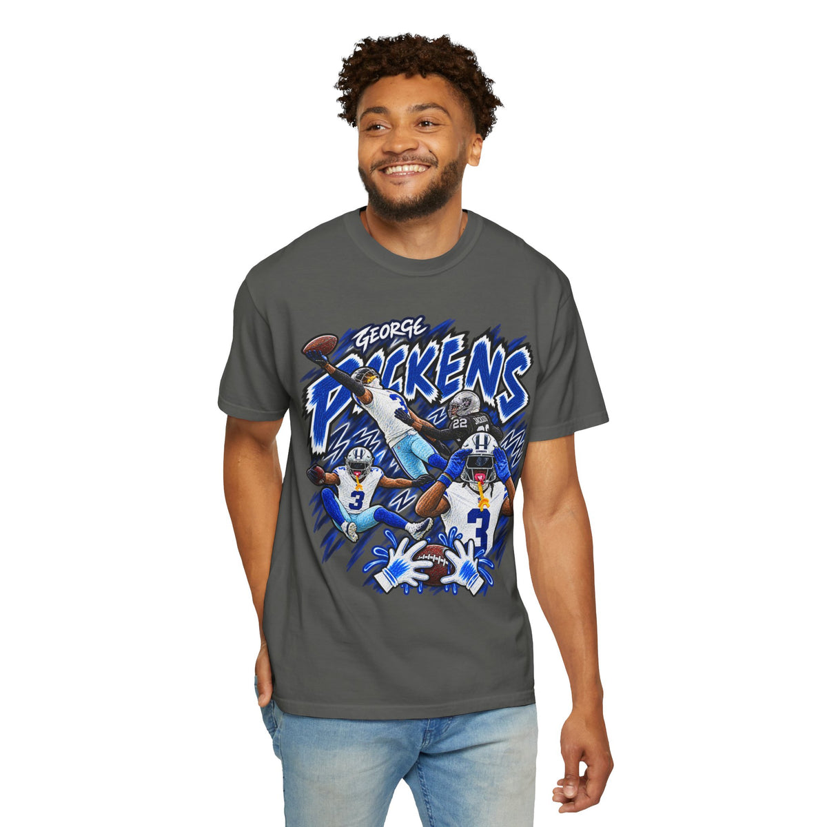 George Pickens Graphic T-Shirt - Sunday Standouts Sketch Series