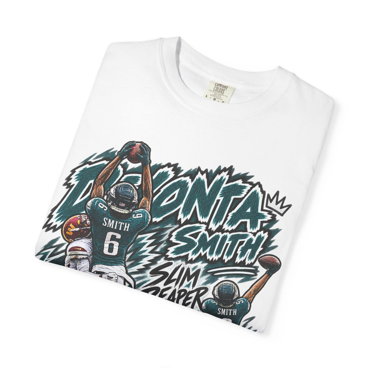 Devonta Smith, SLIM REAPER Graphic T-Shirt - Sunday Standouts Sketch Series