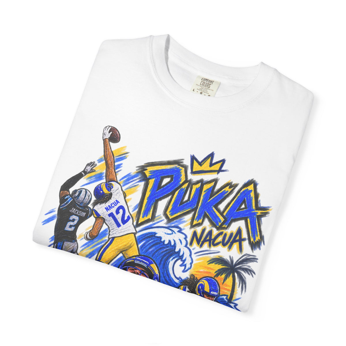 Puka Nacua Graphic T-Shirt - Sunday Standouts Sketch Series