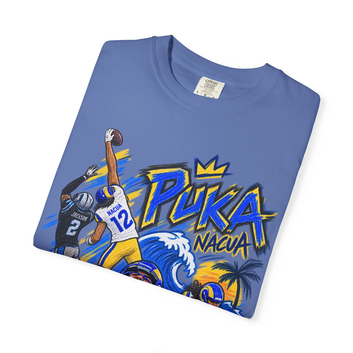 Puka Nacua Graphic T-Shirt - Sunday Standouts Sketch Series