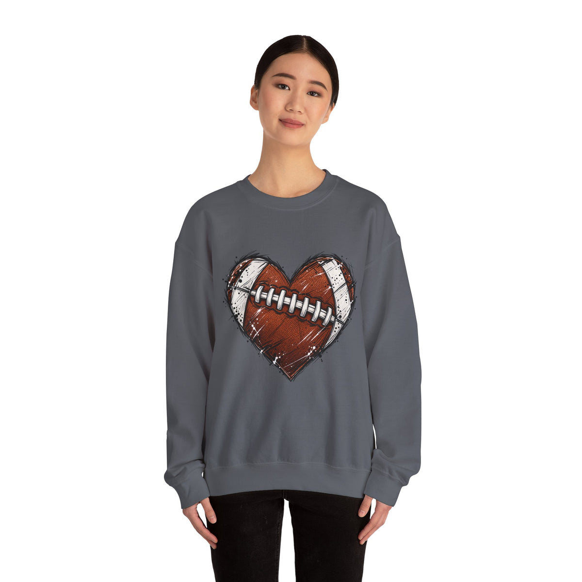 Unisex Heavy Blend™ Football Crewneck Sweatshirt