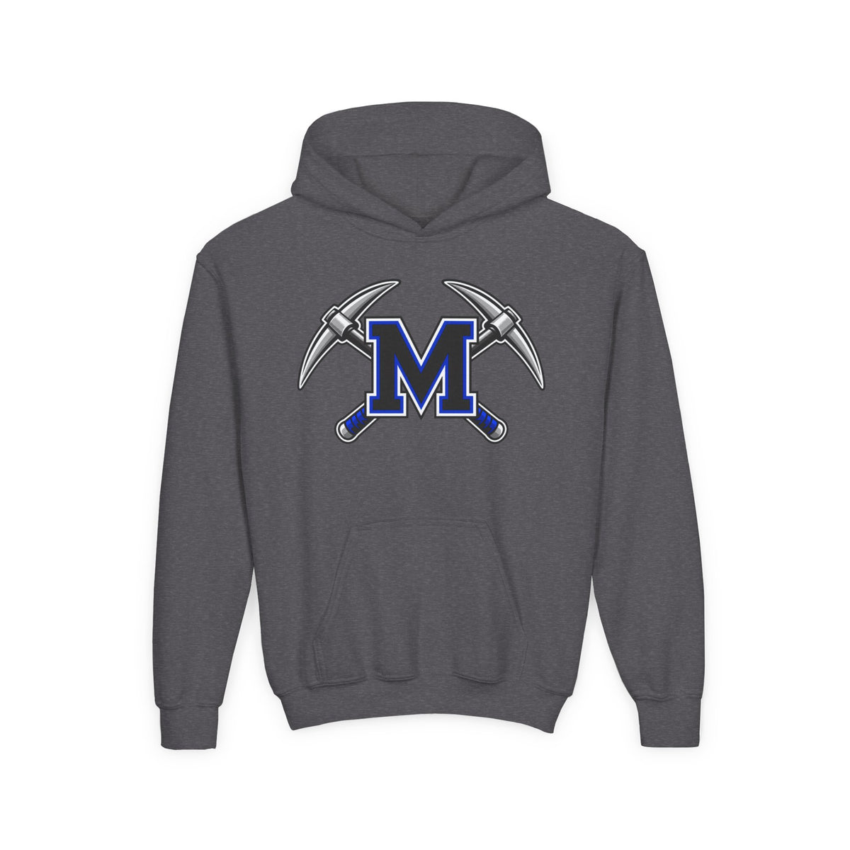YOUTH Miners M Logo Hoodie - Cross Pickaxe Graphic M Logo
