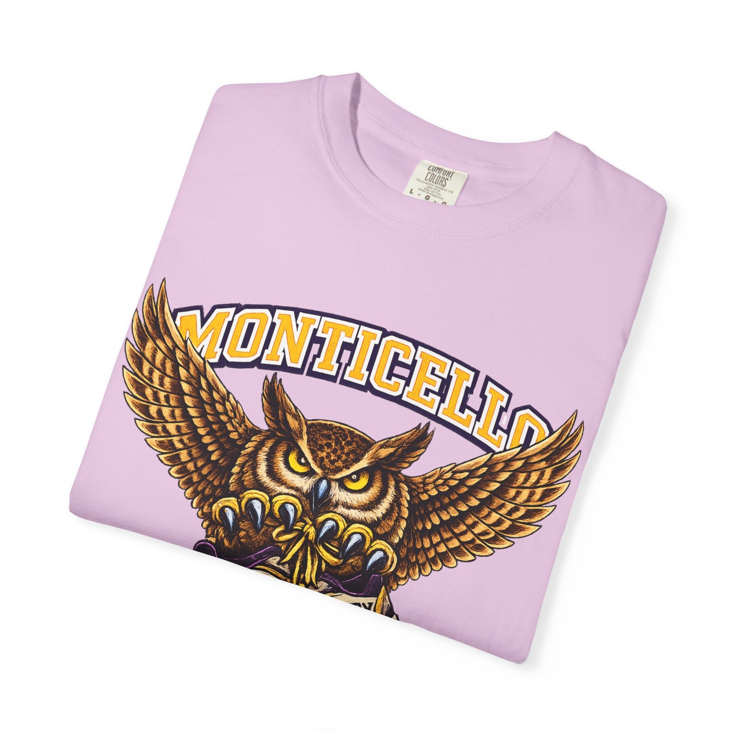 Monticello Sages Cross Country T-Shirt - Vintage Owl & Wings Team Tee