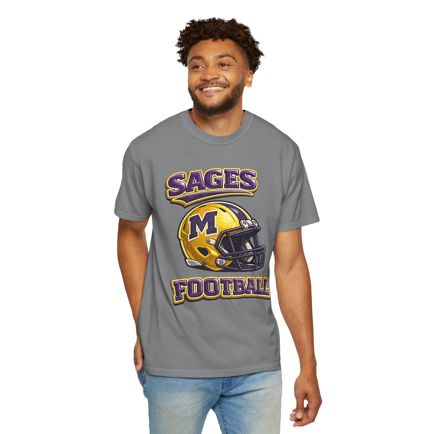 Sages Football Shiny Helmet T-Shirt