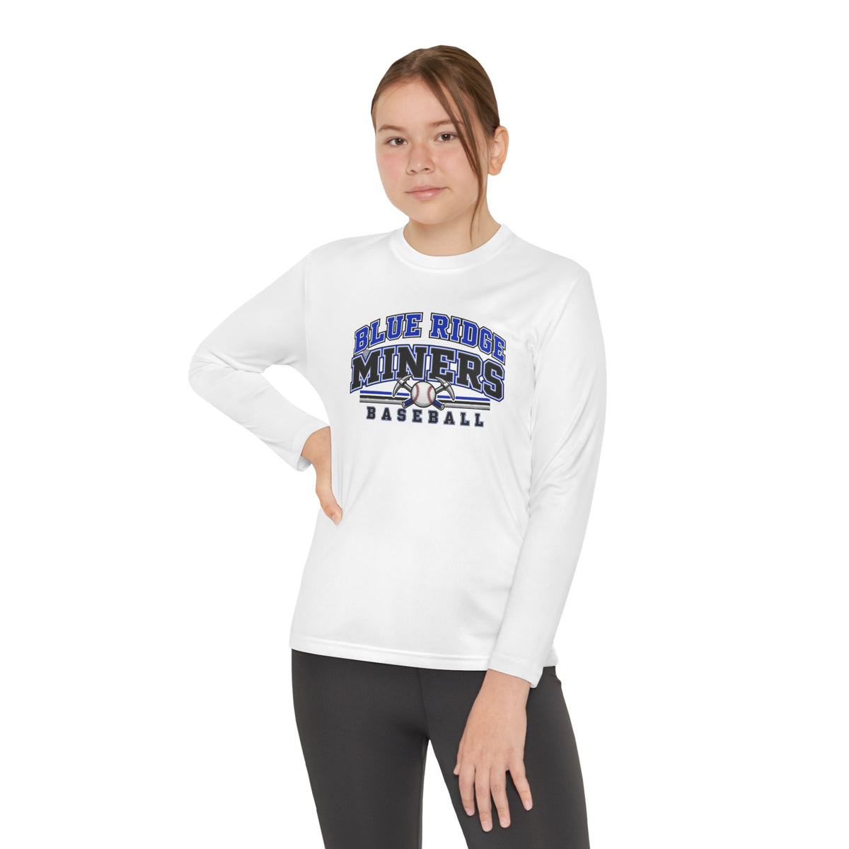YOUTH Blue Ridge Miners Baseball Long Sleeve Tee