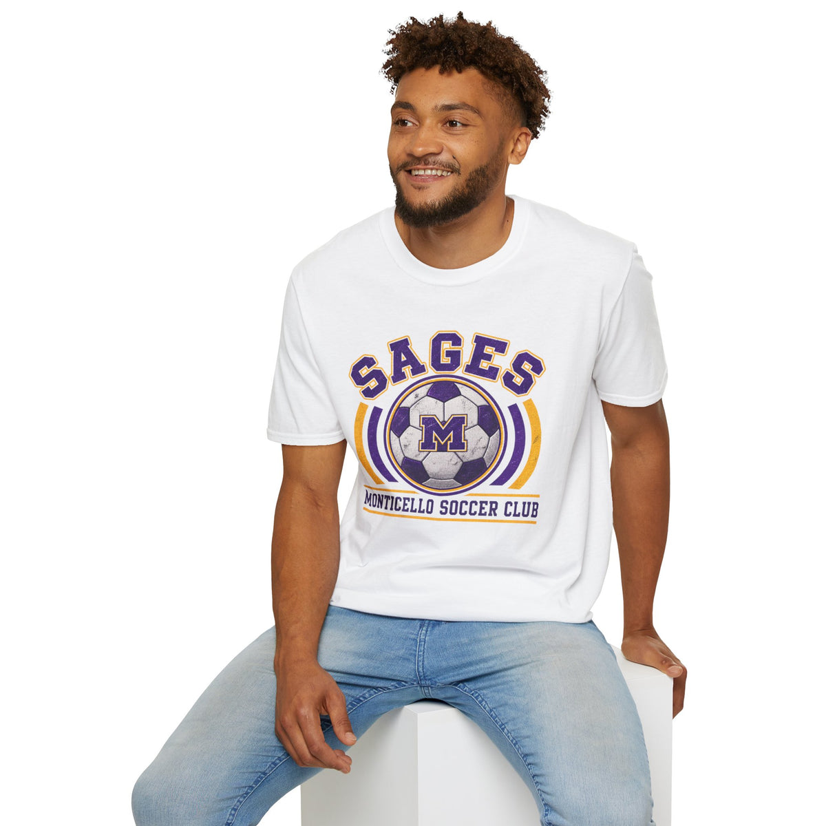 CUSTOMIZABLE Sages Soccer Club T-Shirt — YOUR NAME AND NUMBER