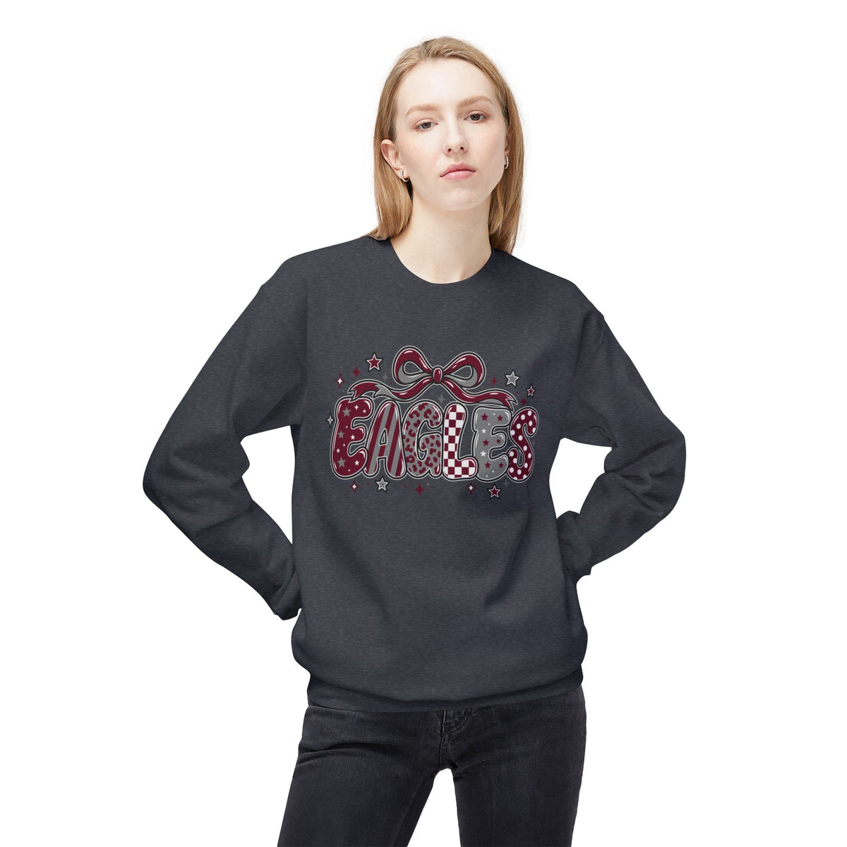 Eagles Unisex Midweight Softstyle Fleece Crewneck Sweatshirt