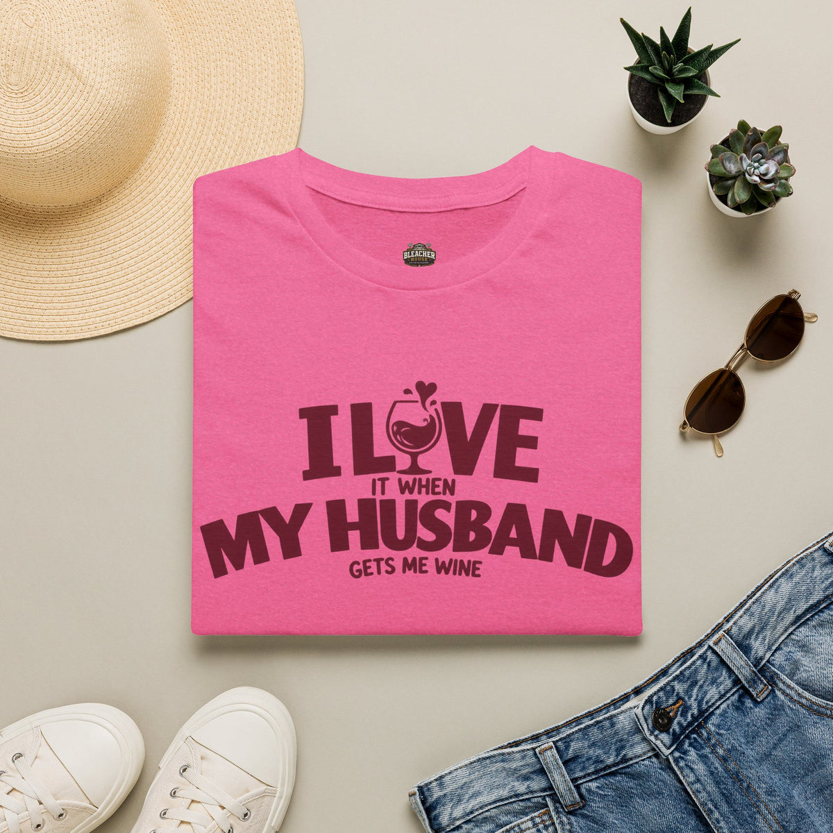 I Love It When My Husband Gets Me Wine T-Shirt — Funny Wine Lover Gift