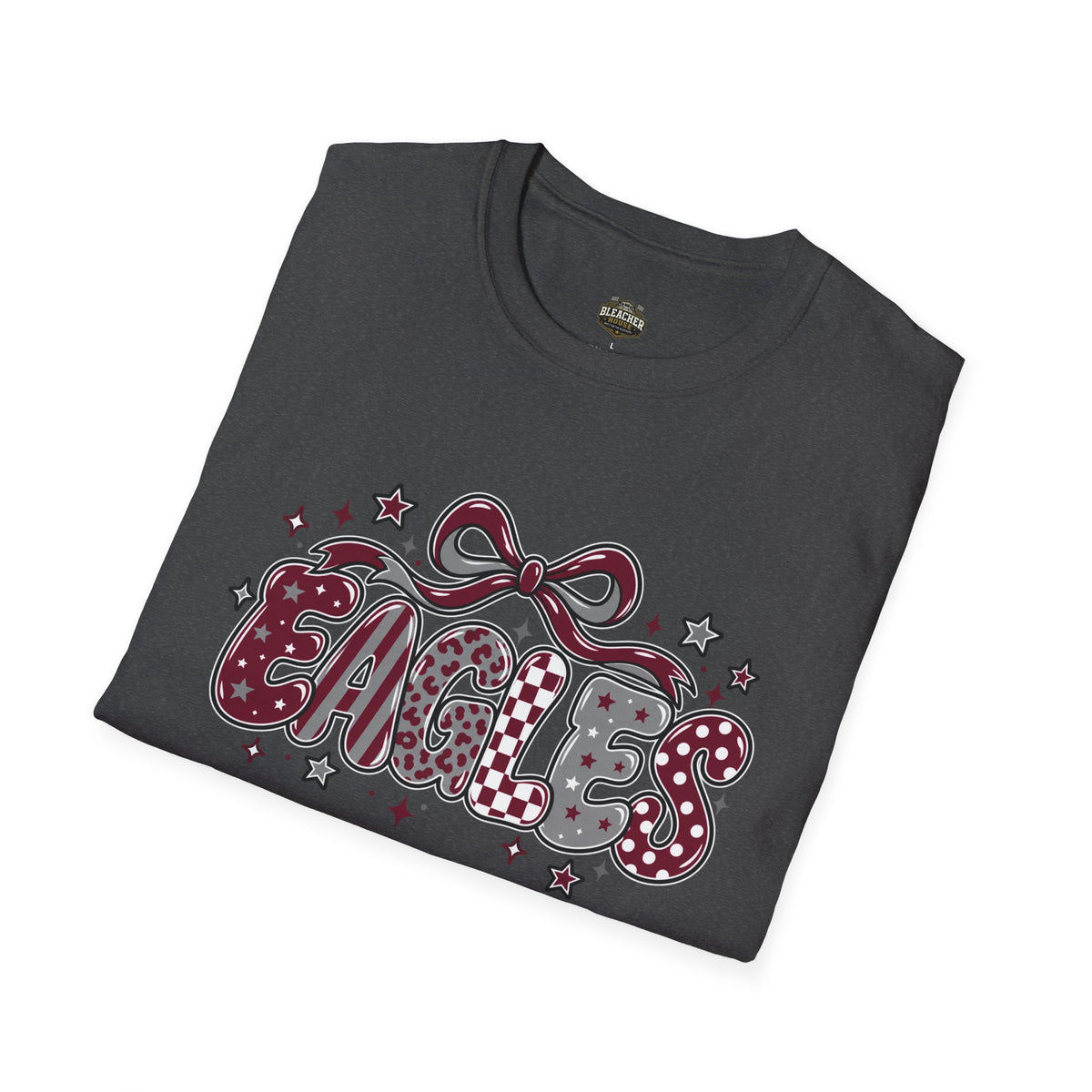 Eagles T-Shirt — Retro Bow & Stars Spirit Shirt