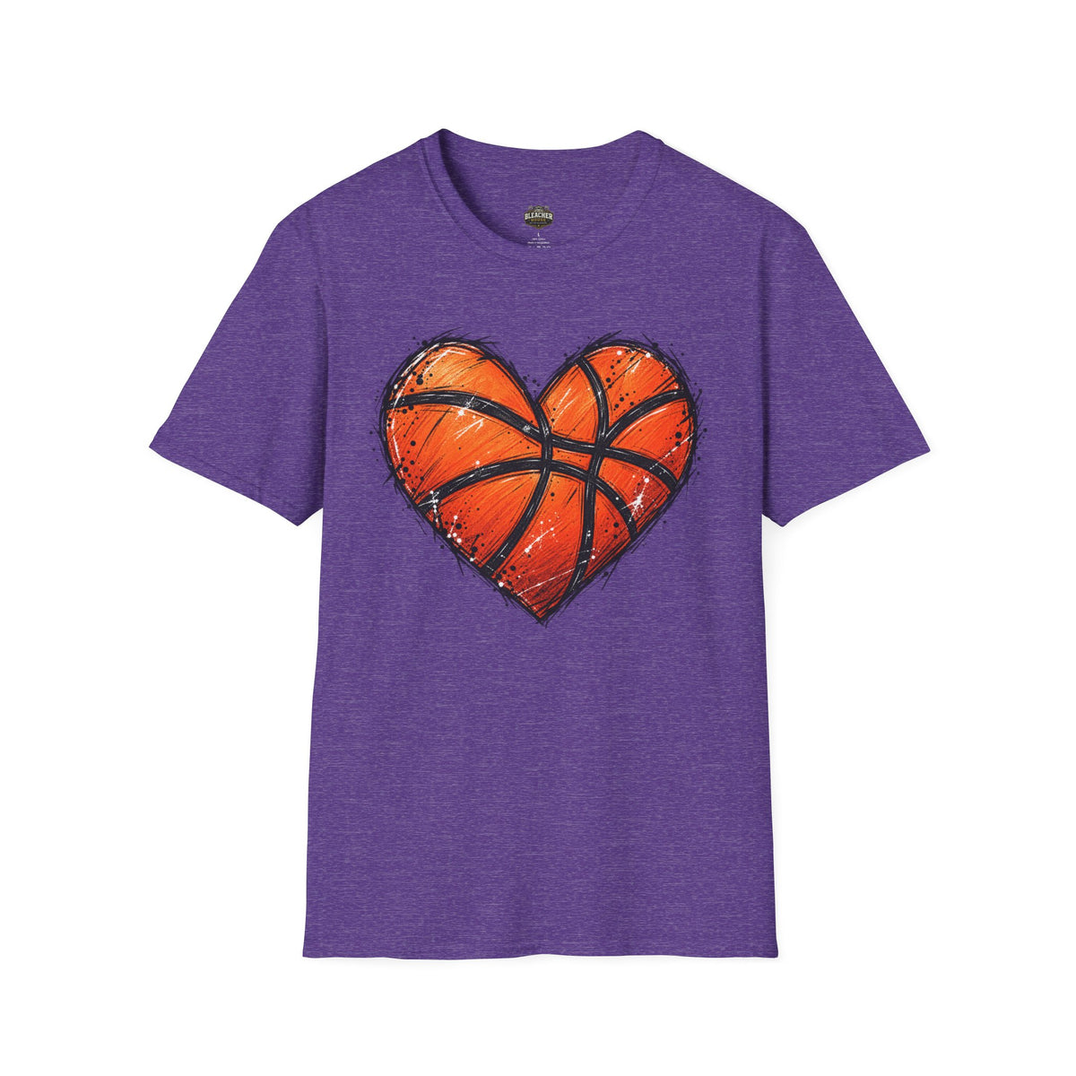 Basketball Heart T-Shirt — Athletic Love Tee for Players & Fans