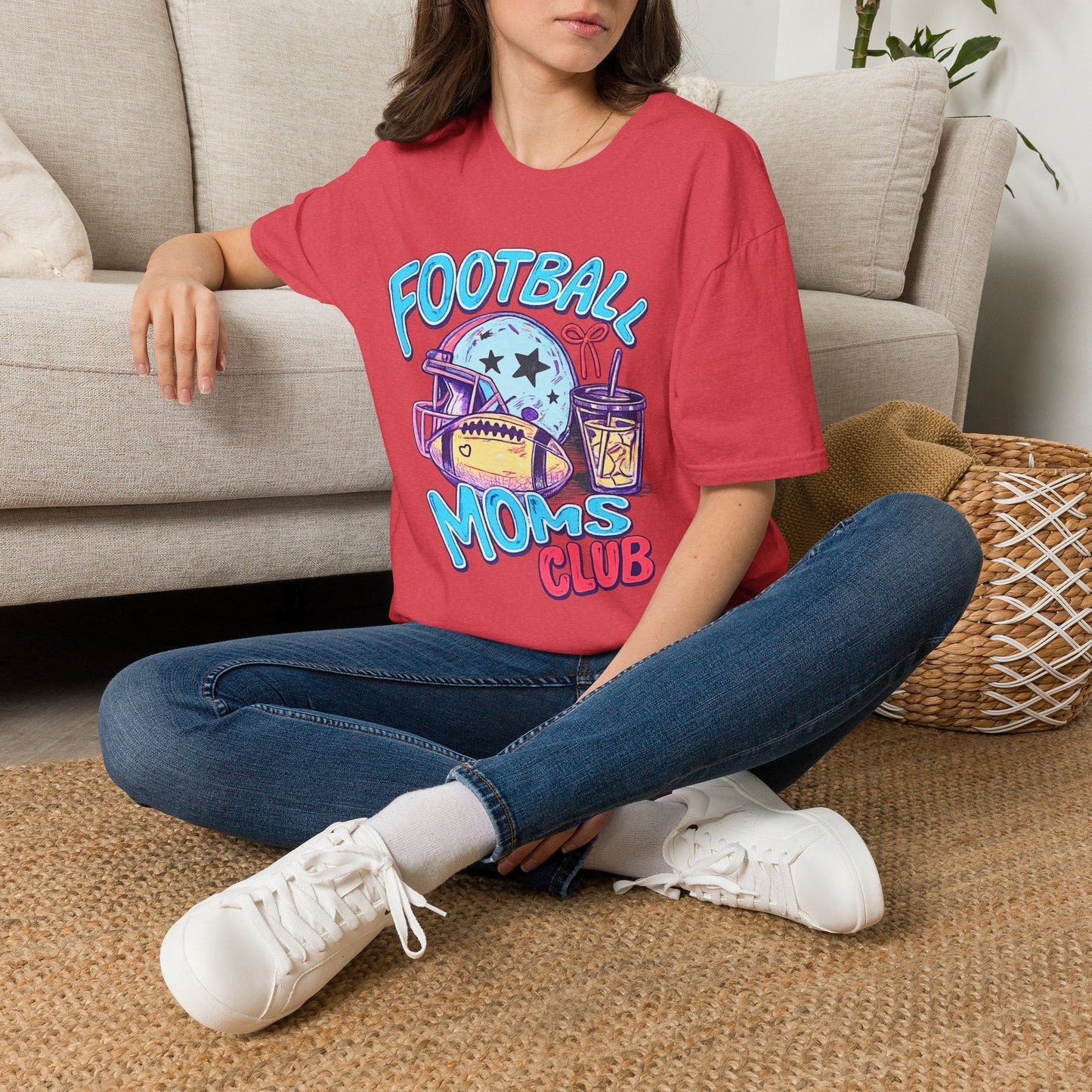 Football Moms Club T Shirt