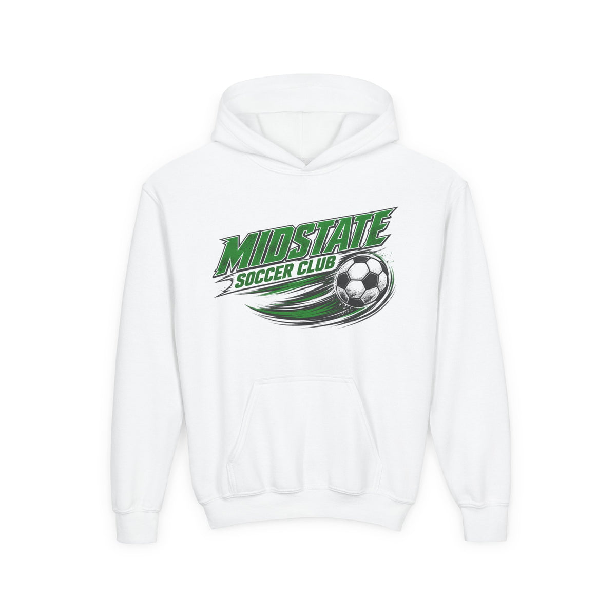 Youth Midstate Soccer Hoodie - MidState Soccer Club Graphic Hooded Sweatshirt