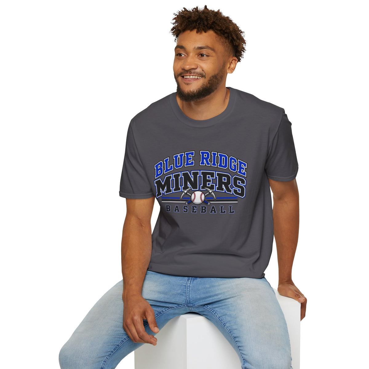 Blue Ridge Miners Baseball T-Shirt - Unisex Softstyle Tee